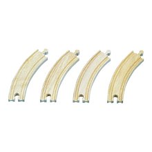 Drevené koľaje zakrivené (4 ks)