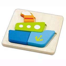 Drevené puzzle - Lodička