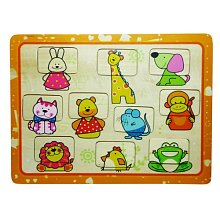 Vkladacie puzzle s veselými zvieratkami