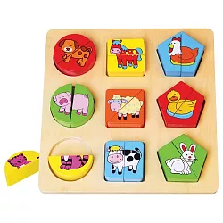 Drevená skladačka - Farma