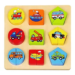 Drevená skladačka - Doprava