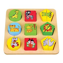 Drevená skladačka - Zoo