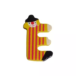 Drevené písmenko E (3,6 cm)