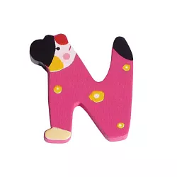 Drevené písmenko N (3,6 cm)