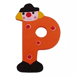 Drevené písmenko P (7,2 cm)