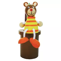 Drevený stojanček na ceruzky II - Macko