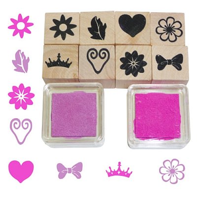 Drevené pečiatky pre malé dievčatká