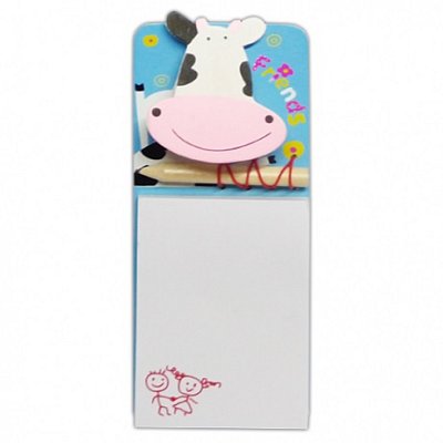 Poznámkový blok s ceruzkou - Krava