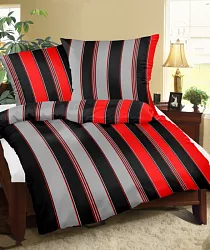 Obliečky krep - 140/200 + 70/90 - 279 Červený - POSLEDNÉ KUSY