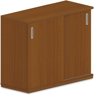 Stolová skriňa s posuvnými dverami 100x42x75cm - Wenge