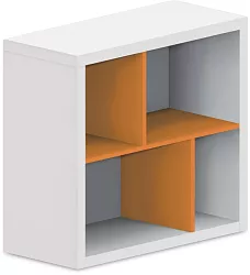 Policová skrinka 80x35x75cm - Chilli red
