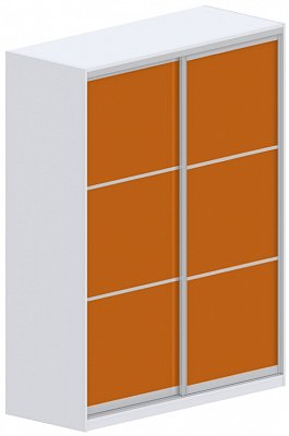 Šatníková skriňa s posuvnými dverami 160x62x205cm - Brillint white