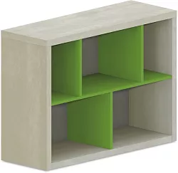 Policová skrinka 100x35x75cm - Chilli red