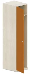 Šatníková skriňa 50x62x205cm - Chilli red