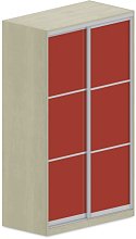 Šatníková skriňa s posuvnými dverami 120x62x205cm - Marmara blue