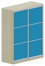 Šatníková skriňa s posuvnými dverami 160x62x205cm - Marmara blue