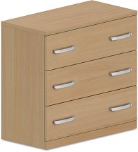 Komoda zásuvková 80x40x75cm - Buk biely