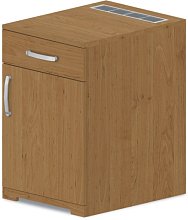 Skrinka pre vstavanú chladničku 60x62x75cm - Buk biely