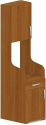 Skrinka pre vstavanú chladničku 60x62(25)x75(205)cm - Dub Lindberg