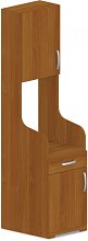 Skrinka pre vstavanú chladničku 60x62(25)x75(205)cm - Buk biely