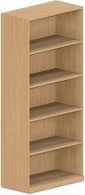 Policová skriňa 80x40x180cm - Buk biely