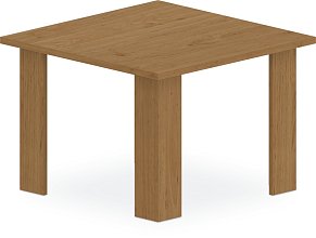 Konferenčný stolík 80x80cm - Buk biely