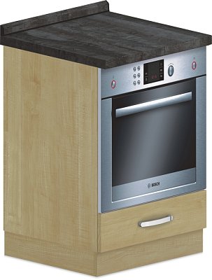 Spodná skrinka vstavaná 60x60x90cm - Wenge