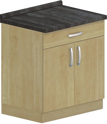 Spodná skrinka kombinovaná 80x60x90cm - Wenge