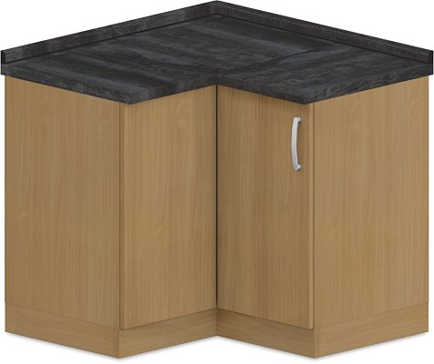 Spodná skrinka rohová 100x100x90cm - Wenge