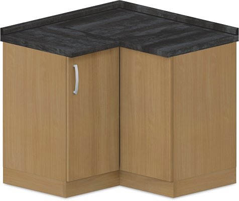 Spodná skrinka rohová 100x100x90cm - Wenge