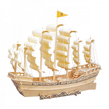 3D puzzle - plachetnica z dynastie Ming prírodná