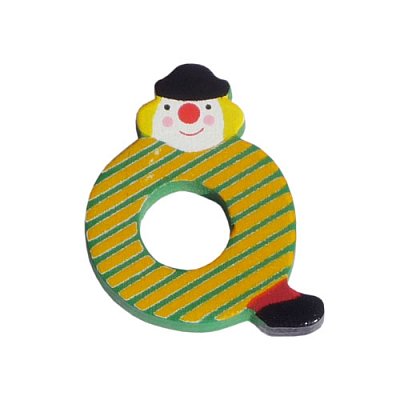 Drevené písmenko Q (3,6 cm)