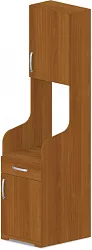 Skrinka pre vstavanú chladničku 60x62(25)x75(205)cm - Dub Lindberg
