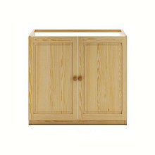 Kuchynská skrinka z masívnej borovice 80x50v80cm - Sivá