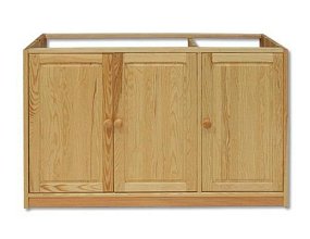 Kuchyňská skříňka z masivní borovice 120x50x80cm - Šedá