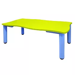 Stůl obdélného tvaru pro 6 osob - v. 46 až 52 cm - Modrá