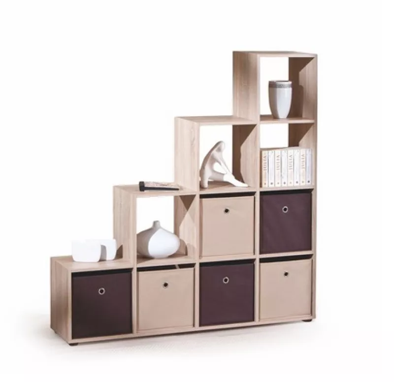 Regál 139x33x144cm - Dub sonoma