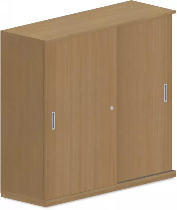 Skriňa s posuvnými dverami 120x40x110cm - Sivá