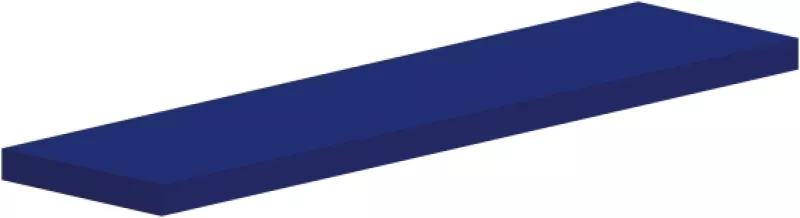 Police rovná 100x25x3,6cm - Mamba green