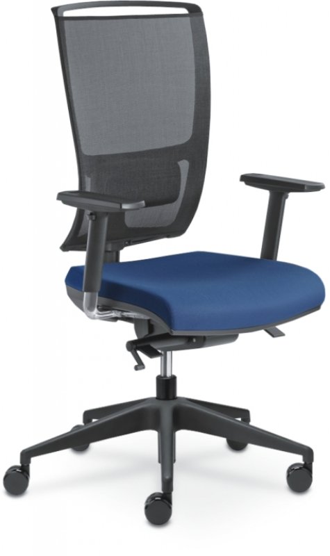 Kancelářšká židle Lyra Net 200-SYS  - koženka černá