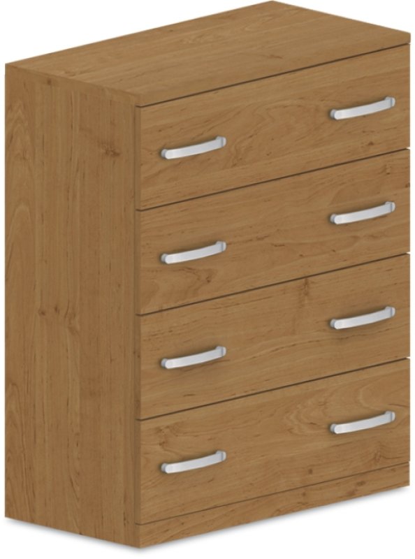 Komoda zásuvková 80x40x110cm - Dub Lindberg