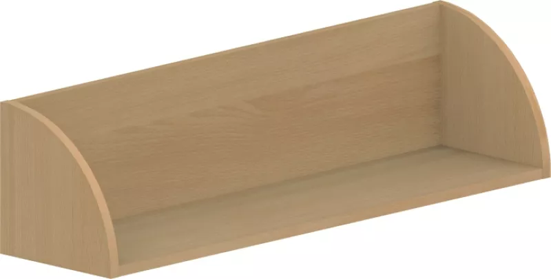 Závěsná police 60x25x25cm - Buk bílý