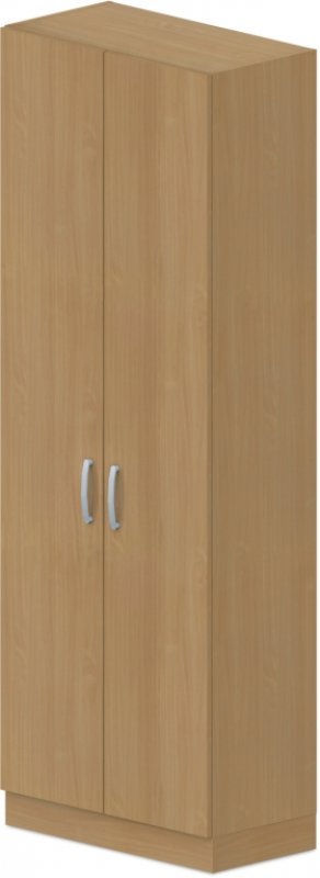 Skriňa policová, dvierka 80x42x223cm - Sivá