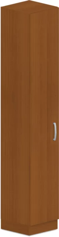 Skříň policová, dvířka 40x42x223cm - Bílá