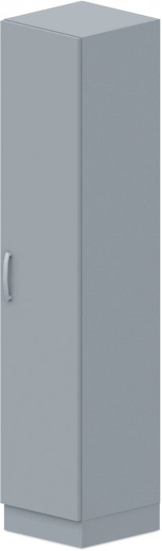 Skriňa policová, dvierka 40x42x187, 5cm - Sivá