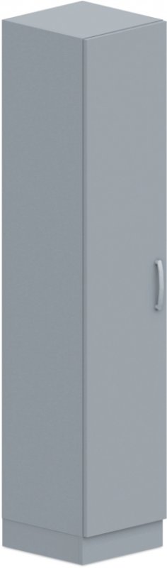 Skriňa policová, dvierka 40x42x187, 5cm - Sivá