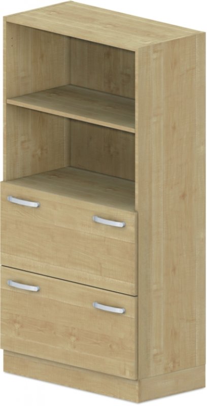 Skriňa policová, registratúry/niky 80x42x152, 5cm - Sivá