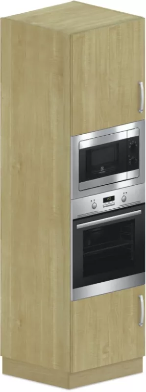 Vysoká skriňa vstavaná kombi 60x60x210cm - Čerešňa