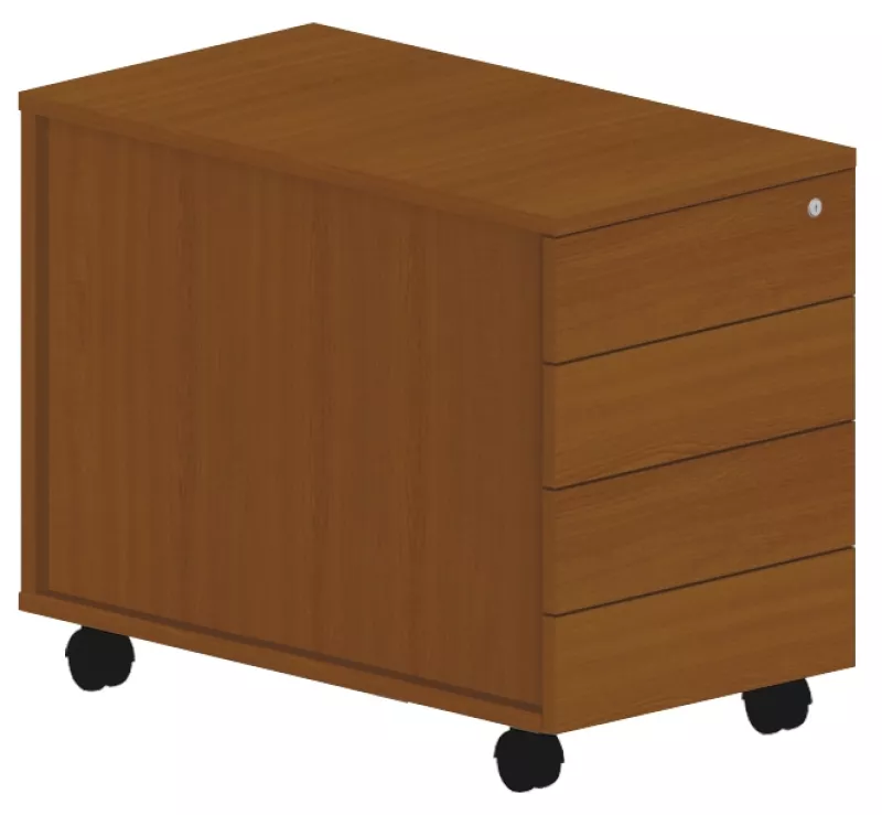 Mobilní kontejner bezúchytkový 43x80x59,5cm - Bílá