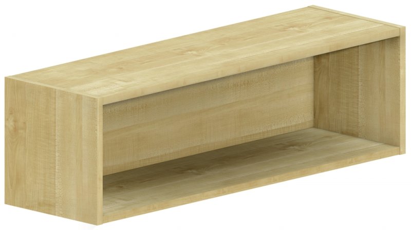 Horná skrinka otvorená 100x30x30cm - Sivá